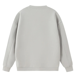 Sweat-shirt à col rond délavé à l'acide pour hommes et femmes, style vintage streetwear, impression de logo personnalisée, OEM ODM - Product Image 2