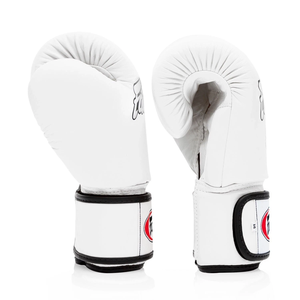 Premium Real Leather White Fairtex Boxing <b>Gloves</b> Thick Padding Top Quality Custom Logo Kick Boxing Training & Fighting Products - Product Image 4
