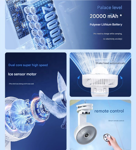 Nuevo Ventilador de Clip sin Aspas de Plástico, Recargable, de Ultra Larga Duración, Alto Flujo de Aire, Portátil, USB, para Mesa, 8 Velocidades - Product Image 2