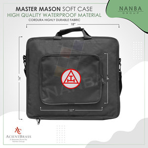 Estuche de Transporte para Regalia del Arco Real Masónico, Estuche Blando MM-WM con Bolsillo - Product Image 3