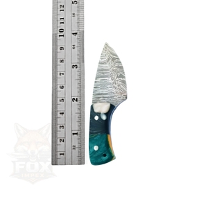 Couteau à Découper en Acier Damas de Qualité Industrielle Personnalisé, Lame Fixe, Chasse, Camping, Manche en Bois, Différentes Couleurs, Garantie de 3 Ans - Product Image 2