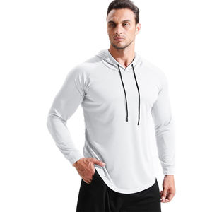 Sudadera con Capucha de Secado Rápido para Hombre, Protección UV, Ropa Deportiva, Manga Raglán, Absorbe la Humedad - Product Image 1