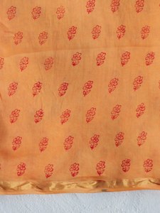 Sari en soie rouge avec broderie dorée et pompons, tenue de mariage indienne traditionnelle pour femmes, séchage rapide, toutes saisons - Product Image 6