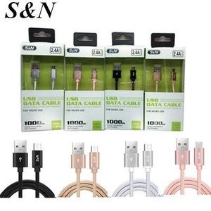 S&N USB Data <b>Cable</b> 2.4A Fast <b>Charging</b> For Micro USB Devices 100cm Length - Product Image 2
