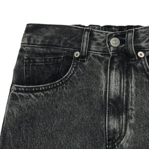 Pantalon tendance pour garçons, jean noir dégradé, coupe droite, pour acheteurs en gros, service OEM, avec poches latérales et design décontracté. - Product Image 2