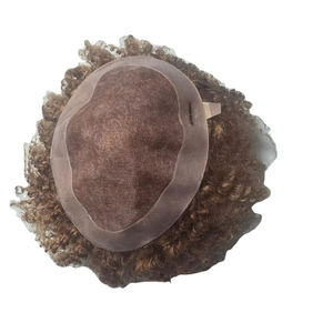 Prótesis Capilar de Cabello Humano Remy Indio con Rizos Kinky para Hombre, Base Mono - TAZ HAIR BANGLADESH - Product Image 1