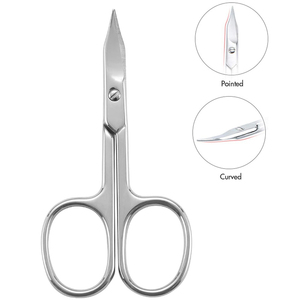 Ciseaux de beauté multifonctionnels pour salon de beauté avec logo personnalisé, lame en acier inoxydable certifiée, pointe droite et aiguisée, pour la manucure - Product Image 4