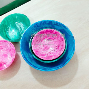 Cuenco para servir pulido de nuevo diseño con base de resina, exhibición colorida de frutas y chocolate para el hogar, hotel o restaurante, Mesa - Product Image 1