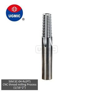 Fresa de roscar StM.SC-04 - PT1/16, PT1/8, PT1/4, PT3/8, PT1/2, PT5/8, PT3/4, PT1"-Rc (PT y BSPT) - Rosca de estrías rectas - Carburo sólido - Product Image 1