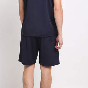 Ensemble T-shirt et short zippé pour homme avec impression en relief, style streetwear, T-shirt tendance à manches courtes, ensembles de survêtements en coton pour homme - Product Image 6