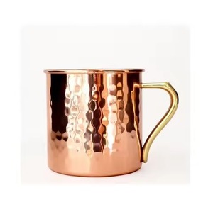 Durable <b>Beverage</b> Copper Mule Mug Cocktail Cup for Restaurant Kitchen Bar <b>Serving</b> - Product Image 1