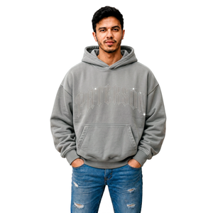 Sweat à capuche personnalisé pour homme, coupe décontractée, mélange de coton, marque privée, fabricant de vêtements en gros pour les États-Unis, le Royaume-Uni et l'Europe - Product Image 5