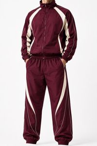 Conjunto Deportivo para Hombre, Negro y Blanco, Ecológico, Elástico en Cuatro Direcciones, Ligero, con Capucha y Cremallera Completa, Estilo Casual, Secado Rápido - Product Image 3