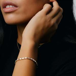 Baguette Cut Channel Setting Tennis <b>Bracelet</b> Trendy New Style Unisex Everyday Wear Diamond Tennis <b>Bracelet</b> - Product Image 3