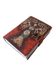 Mother of Earth มนต์สะกดแบบว่างเปล่าสมุดวินเทจทำมือพิมพ์ภาพเงาพร้อมสมุดบันทึกหนังแท้100% ล็อคโบราณ - Product Image 4