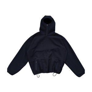 เสื้อฮู้ดแฟชั่นล้ำยุคแบบมีหน้ากาก คลุมศีรษะ ทรงโอเวอร์ไซส์ สวมใส่สบาย ปิดตาได้  ยูนิเซ็กส์ สตรีทแวร์  รับสกรีนโลโก้  ใส่ได้ในฤดูหนาว ระบายอากาศได้ดี 100% - Product Image 3