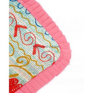 Magnifique sac à bandoulière et pochette kantha pour femme, style bohème, de créateur, fait main, léger, grand format, pour voyage et usage quotidien - Product Image 5