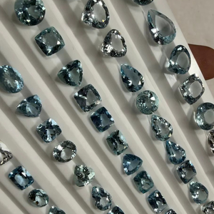 พลอยอะความารีนธรรมชาติทรงเหลี่ยมสำหรับทำเครื่องประดับ ราคาขายส่งที่ BU GEMS - Product Image 1