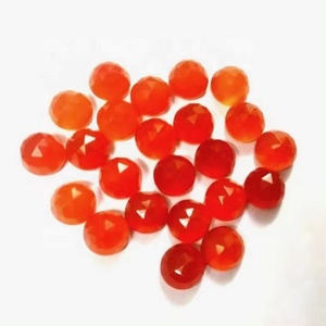 Pierres précieuses naturelles en cornaline rose, taille ronde cabochon 4 mm, certifiées, en vrac, pour la création de bijoux faits main, au prix de gros d'usine. - Product Image 1