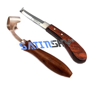 Juego de 3 cuchillos de bucle de herrador cuchillo de pezuña herramienta de herrador pequeño, mediano, grande para instrumento Veterinario de animales - Product Image 6