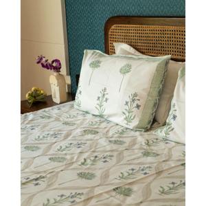 Parure de lit en coton imprimé floral esthétique faite à la main, respirante, pour toutes les saisons, décorative pour la maison, prix de gros - Product Image 3