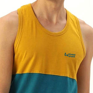 Débardeur pour homme avec logo personnalisé, col rond, vêtements d'entraînement respirants pour homme - Product Image 6