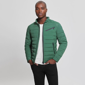 Chaquetas para hombre, chaqueta acolchada para hombre, de alta calidad, ligera, térmica, con capucha y cuello alto, a prueba de viento - Product Image 5
