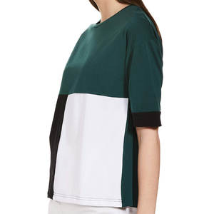 T-shirt femme color block pour l'été – Coupe confortable et couleurs résistantes à la décoloration – Design de haute qualité pour les acheteurs en gros 2026 - Product Image 5