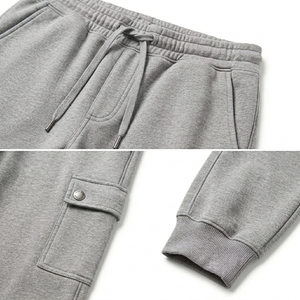 Custom Made Men Fleece Sweatpants Top Selling Private Label Casual Style Mid Straight High Quality Adult Size Fleece Jogger Pant - Product Image 2