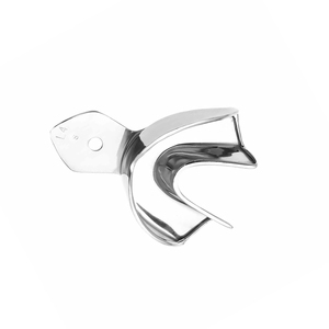 Plateau d'empreinte dentaire manuel réutilisable en acier inoxydable avec poignée ergonomique et taille personnalisée - Nouvelle arrivée de haute qualité - Product Image 4