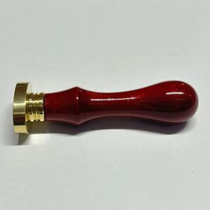 Sceau ovale en laiton de 29 mm avec manche en bois d'érable, tampon à cire polyvalent en laiton - Product Image 3