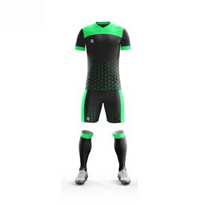 Unisex Soccer Uniform Set Custom Logo Digital Print 100% Polyester Breathable Quick Dry Jersey T-Shirt & Shorts OEM Wholesale - Product Image 3