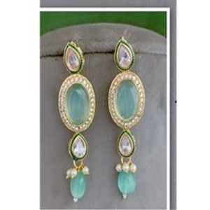 ชุดสร้อยคอพร้อมต่างหูประดับมอสซาไนต์ชุบทองคุณภาพพรีเมียมระดับพรีเมียม ดีไซน์คลาสสิก เหมาะสำหรับงานแต่งงาน งานหมั้น และงานเลี้ยงต่างๆ - Product Image 2