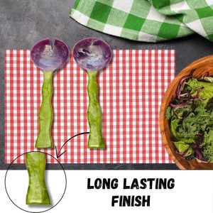 Cuchara de resina artesanal de la mejor calidad, altamente pulida, con logotipo personalizado para uso doméstico, en la cocina y en restaurantes. - Product Image 3