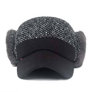 Gorro de Béisbol de Terciopelo para Hombre, Cálido, con Protección para las Orejas, Tejido Grueso, Deportivo, para Personas de Mediana Edad y Mayores, a Prueba de Frío para Exteriores - Product Image 3