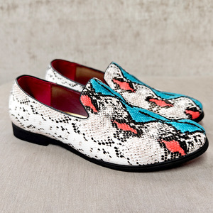Chaussures pour hommes 2026 Nouvelle Collection Automne Mocassins de luxe à motif serpent Chaussures décontractées en cuir de qualité supérieure pour hommes - Product Image 2