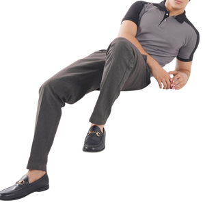 Nouvelle chemise décontractée d'été pour homme à manches courtes, 100 % coton, rayée, respirante, en tissu tricoté, de haute qualité, de marque - Product Image 4