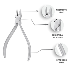 Alicates Ortodónticos Tipo Pico de Pájaro, de Acero Inoxidable Quirúrgico, para Doblar Alambres Dentales, Instrumento Dental Profesional - Product Image 2