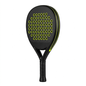 Raquette de padel en fibre de verre en gros, logo personnalisé, forme ronde, noyau léger en EVA, raquette d'entraînement pour débutants - Product Image 2