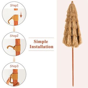 Ombrellone da Spiaggia Portatile da 6,5 Piedi con Inclinazione Regolabile - Product Image 5
