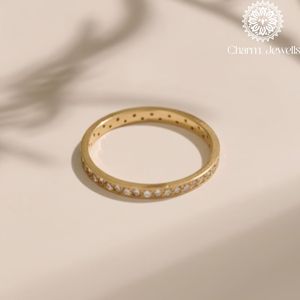 Anillo de Compromiso de Plata con Moissanita Charm Jewellis, Engaste de Garras, Corte Brillante, Diseño Geométrico, Estilo Clásico, Certificado IGI - Product Image 1