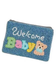 Porte-monnaie en tissu perlé fait main STAR avec fermeture éclair, durable, de haute qualité, petite pochette pour collectionner les pièces, pour ranger clés, argent liquide, cartes, multi-usages - Product Image 6