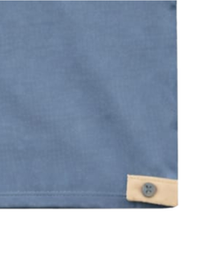 Ensemble décontracté homme été : Haut sans manches et short contrastant bleu beige, taille à cordon, en mélange de coton respirant, doux et confortable - Product Image 4