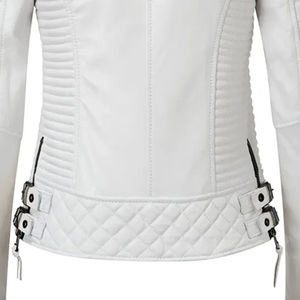 PIHA SPORTS Women's Genuine Cow Skin Motorcycle <b>Biker</b> <b>Jacket</b> Full Sleeve Windproof Breathable Vintage Winter Style Zipper - Product Image 6
