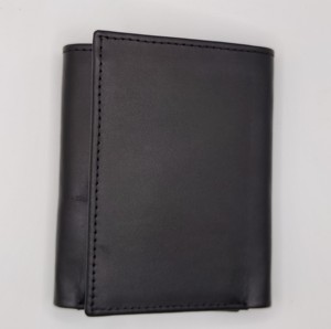 Premium Men's <b>RFID</b> Protected Trifold <b>Wallet</b> High Quality Short Leather Card Holders Polyester OEM Factory Direct Wholesale 2026 - Product Image 1