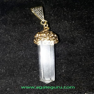 Pendentif en cristal avec étoile gravée, pendentif en lapis-lazuli, pendentif fait main, pierre précieuse naturelle, entièrement fait main - Product Image 2