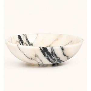 Frutero Redondo de Mármol Blanco de Lujo, Tazón Decorativo Pulido de Piedra Natural Hecho a Mano, Venta al por Mayor - Product Image 5