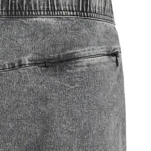 <b>Men</b> Acid Wash Sweat Shorts Lightweight Cotton Fabric Comfortable Fit Retro Streetwear Casual Summer <b>Lounge</b> High Waist Solid - Product Image 2