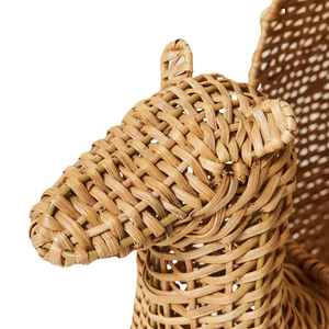 Panier de rangement en rotin tressé à la main en forme de chameau pour livres, meuble de chambre d'enfant et de chambre à coucher, magnifique coffre en forme d'animal du désert, vente en gros - Product Image 3