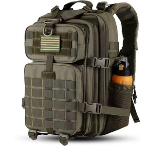 Sac à dos tactique de chasse 20 pouces en nylon imperméable avec cadre externe, fermeture éclair et sangles détachables unisexe - Product Image 1